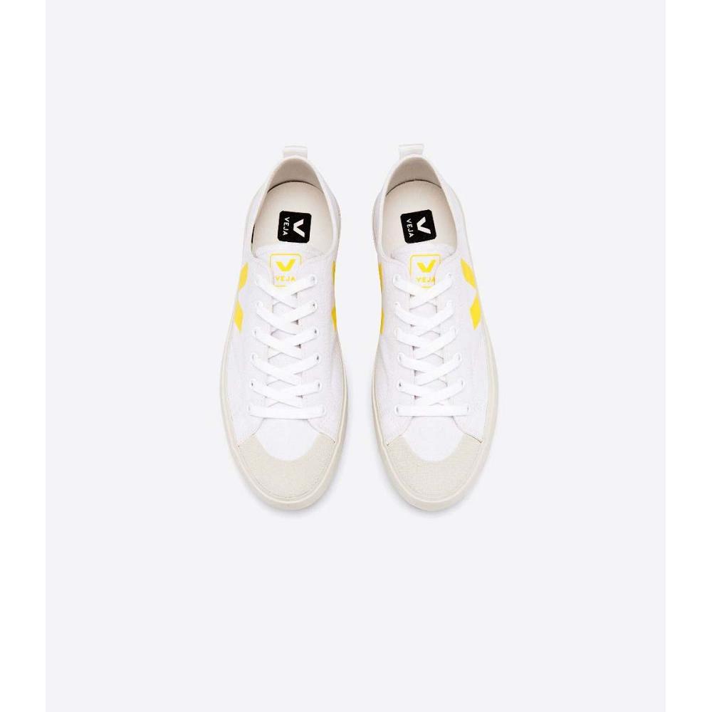 Veja NOVA CANVAS Sko Dame White/Yellow | NO 477RVD